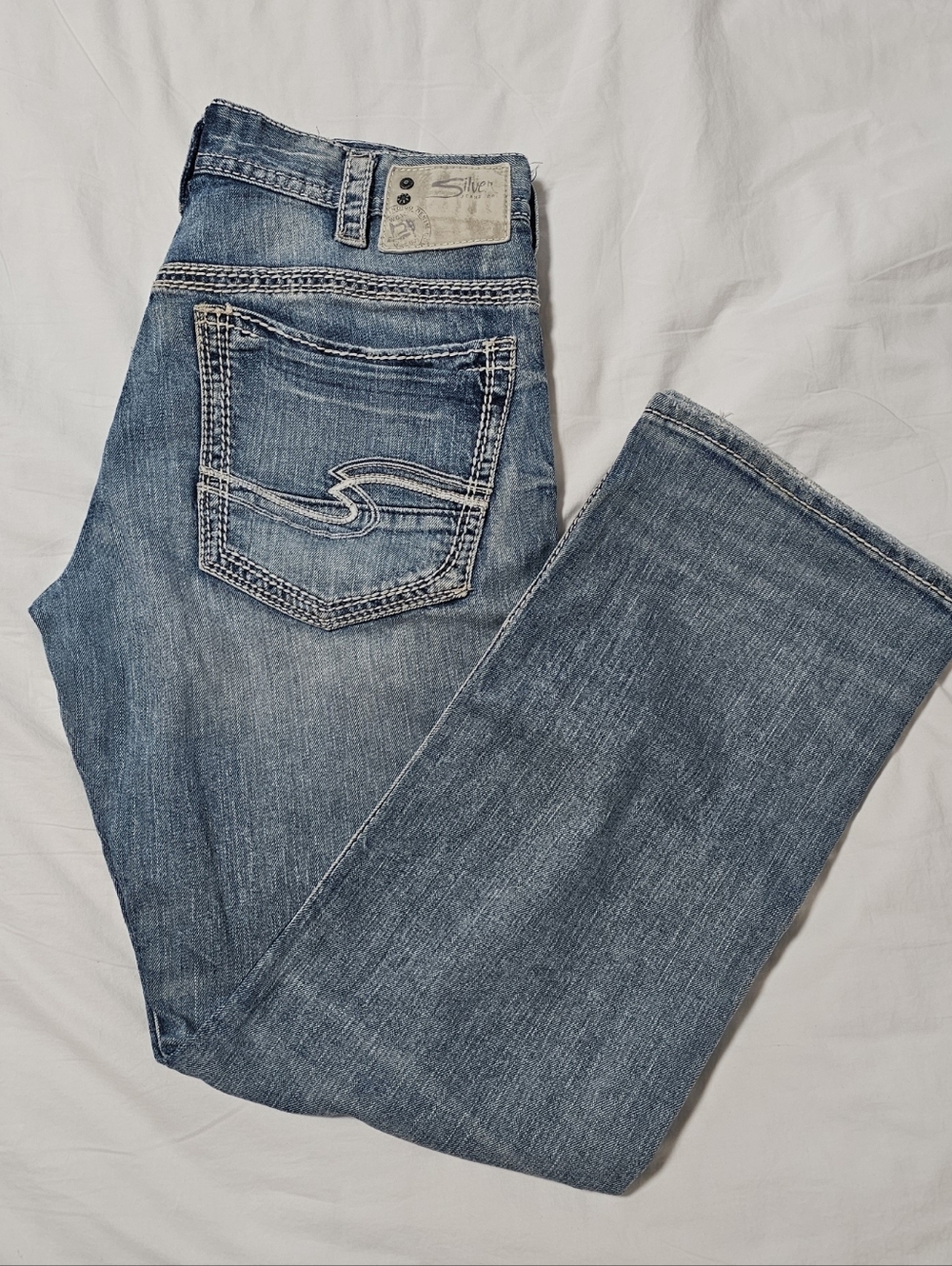 Men's Silver Gordie Light Blue Wash Jeans